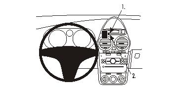 Brodit 853955 support voiture Opel Corsa