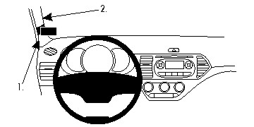 Brodit 804692 Autohalterung Kia Picanto
