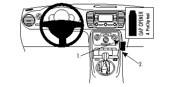 Brodit 854712 Autohalterung Volkswagen Beetle