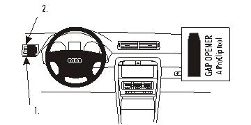 Brodit 802916 support voiture Audi A4 Avant