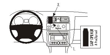 Brodit Proclip, haut 853948 Skoda Fabia 08-14
