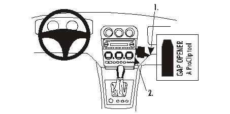 Brodit 853123 support voiture Alfa Romeo 156