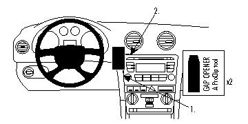 Brodit 853990 support voiture Audi A3