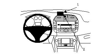 Brodit 854074 support voiture Fiat avo