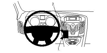 Brodit 854619 Autohalterung Ford Focus
