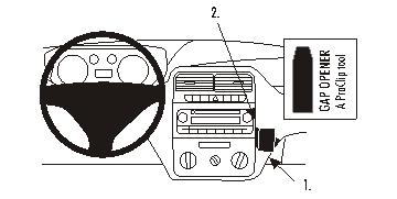Brodit 853746 support voiture Fiat Punto Grande