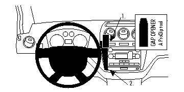 Brodit 854743 support voiture Ford Transit Connect