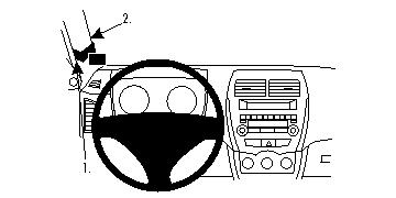Brodit 804529 support Citroen, Mitsubishi Peugeot