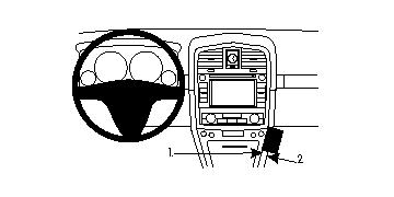 Brodit 854027 Autohalterung Cadillac SRX