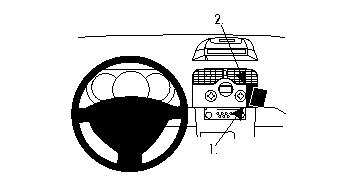 Brodit 854207 support voiture Renault Kangoo
