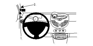 Brodit 804209 support voiture Renault Twingo