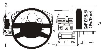 Brodit 803268 Autohalterung Volkswagen Touran